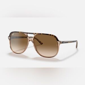 Brand new RayBan “Bill” Polished Havana On Transparent Brown